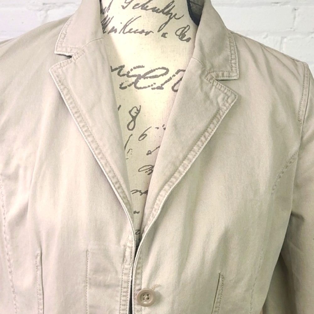 EDDIE BAUER KHAKI Jacket Size 8 - Picture 3 of 9
